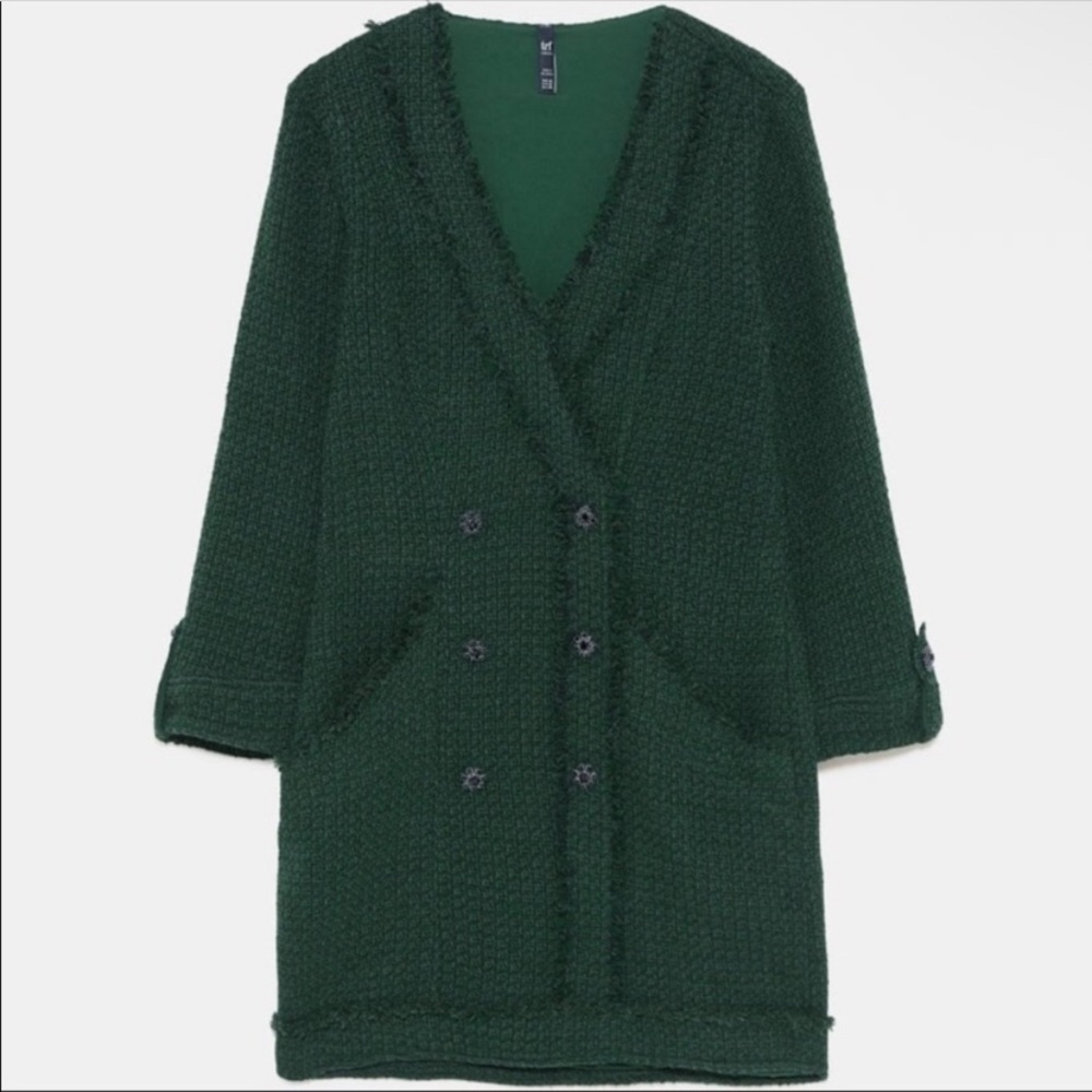 Zara Deep Green Women's Sweater Dress